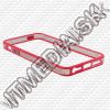 Olcsó iPhone 5-5S Bumpers *Pink&Transparent* (OEM) (IT8557)